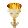 Kielich - pozłacany - mosiądz - JS C-1003-0 - Dewocjonalia P.H. Jakóbczak - Katolicki sklep liturgiczny i hurtownia
