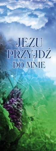 25469 Baner na I Komunię Świętą "Jezu przyjdź do mnie"