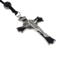 Różaniec - hematyt - 10 mm - św. Benedykt - JS R525 - Dewocjonalia P.H. Jakóbczak - Katolicki sklep liturgiczny i hurtownia