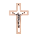 Krzyż z drewna bukowego prostokątny, z wycięciami na wylot - LSA C08 - Dewocjonalia P.H. Jakóbczak - Katolicki sklep liturgiczny i hurtownia