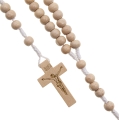 Różaniec - drewno - 8 mm - JS R282-0 - Dewocjonalia P.H. Jakóbczak - Katolicki sklep liturgiczny i hurtownia