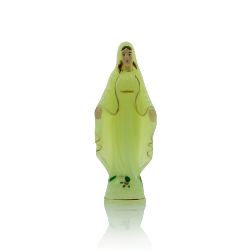 Figurka - fluorescencyjna - Matka Boża Niepokalana - 15 cm - JS PM-15F - Dewocjonalia P.H. Jakóbczak - Katolicki sklep liturgiczny i hurtownia