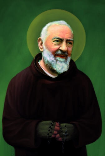 Wyklejanka - 50 x 40 cm - św. Ojciec Pio - Diamentowa Mozaika - DIY - JS J51329 - Dewocjonalia P.H. Jakóbczak - Katolicki sklep liturgiczny i hurtownia