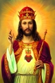 Wyklejanka - 50 x 40 cm - Chrystus Król - Diamentowa Mozaika - DIY - JS J51330 - Dewocjonalia P.H. Jakóbczak - Katolicki sklep liturgiczny i hurtownia