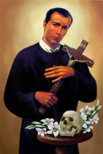 Wyklejanka - 50 x 40 cm - św. Gerard - Diamentowa Mozaika - DIY