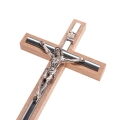 Krzyż drewniany z taśmą - 15 cm - GC KWT-15 - Dewocjonalia P.H. Jakóbczak - Katolicki sklep liturgiczny i hurtownia
