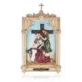 Droga krzyżowa - Stacje Drogi Krzyżowej - płaskorzeźba - żywica - JS ZY17900S-15 - Dewocjonalia P.H. Jakóbczak - Katolicki sklep liturgiczny i hurtownia