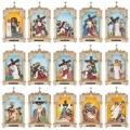 Droga krzyżowa - Stacje Drogi Krzyżowej - płaskorzeźba - żywica - JS ZY17900S-15 - Dewocjonalia P.H. Jakóbczak - Katolicki sklep liturgiczny i hurtownia