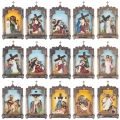 Droga krzyżowa - Stacje Drogi Krzyżowej - płaskorzeźba - żywica - JS ZY17900T-15 - Dewocjonalia P.H. Jakóbczak - Katolicki sklep liturgiczny i hurtownia
