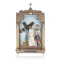 Droga krzyżowa - Stacje Drogi Krzyżowej - płaskorzeźba - żywica - JS ZY17900T-15 - Dewocjonalia P.H. Jakóbczak - Katolicki sklep liturgiczny i hurtownia