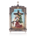 Droga krzyżowa - Stacje Drogi Krzyżowej - płaskorzeźba - żywica - JS ZY17900T-15 - Dewocjonalia P.H. Jakóbczak - Katolicki sklep liturgiczny i hurtownia
