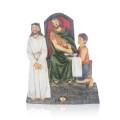 Droga krzyżowa - Stacje Drogi Krzyżowej - płaskorzeźba - żywica - JS ZY17899T-15S - Dewocjonalia P.H. Jakóbczak - Katolicki sklep liturgiczny i hurtownia