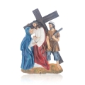 Droga krzyżowa - Stacje Drogi Krzyżowej - płaskorzeźba - żywica - JS ZY17899T-15S - Dewocjonalia P.H. Jakóbczak - Katolicki sklep liturgiczny i hurtownia