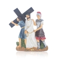 Droga krzyżowa - Stacje Drogi Krzyżowej - płaskorzeźba - żywica - JS ZY17899T-15S - Dewocjonalia P.H. Jakóbczak - Katolicki sklep liturgiczny i hurtownia