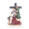Droga krzyżowa - Stacje Drogi Krzyżowej - płaskorzeźba - żywica - JS ZY17899T-15S - Dewocjonalia P.H. Jakóbczak - Katolicki sklep liturgiczny i hurtownia