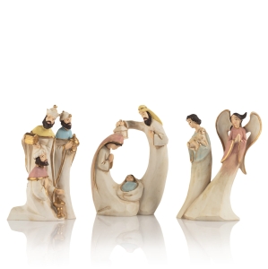 Szopka bożonarodzeniowa - świecąca - Bianco