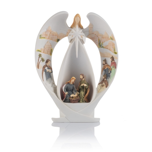 Szopka bożonarodzeniowa - świecąca - 16,5 cm - Bianco - JS KS14A083 - Dewocjonalia P.H. Jakóbczak - Katolicki sklep liturgiczny i hurtownia