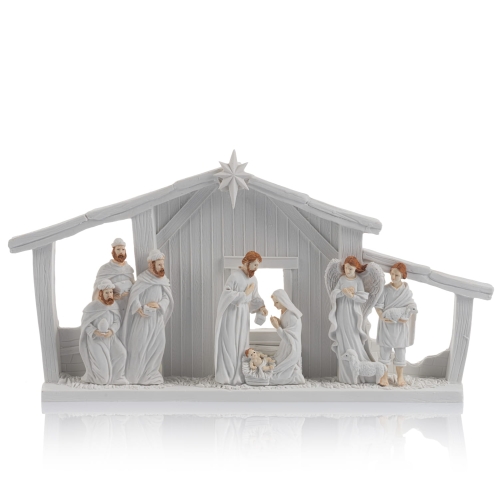 Szopka bożonarodzeniowa - świecąca - Bianco - 13 cm - JS KWA16177 - Dewocjonalia P.H. Jakóbczak - Katolicki sklep liturgiczny i hurtownia