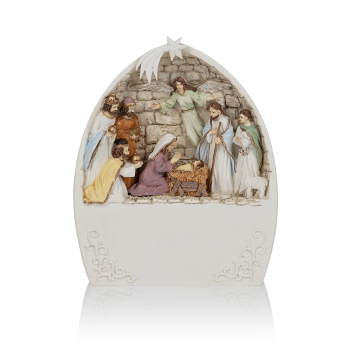 Szopka bożonarodzeniowa - świecąca - Bianco - JS KWS18079 - Dewocjonalia P.H. Jakóbczak - Katolicki sklep liturgiczny i hurtownia