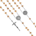 Różaniec - drewno oliwne - 6 mm - medalik pod indywidualną wklejkę żywiczną - produkt personalizowany - JS R355-2 - Dewocjonalia P.H. Jakóbczak - Katolicki sklep liturgiczny i hurtownia