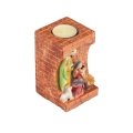 Świecznik - szopka bożonarodzeniowa - Święta Rodzina - 8 cm - Classic - JS JS93272A - Dewocjonalia P.H. Jakóbczak - Katolicki sklep liturgiczny i hurtownia
