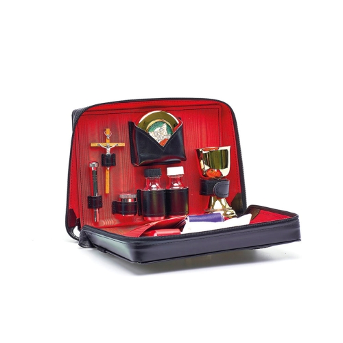 Walizka skórzana wyposażeniem liturgicznym - AMR 911 - Dewocjonalia P.H. Jakóbczak - Katolicki sklep liturgiczny i hurtownia