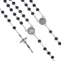 Różaniec - szkło - 6 mm - marmurek - medalik pod indywidualną wklejkę żywiczną - produkt personalizowany - JS R293-2-0 - Dewocjonalia P.H. Jakóbczak - Katolicki sklep liturgiczny i hurtownia