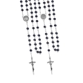 Różaniec - szkło - 6 mm - marmurek - medalik pod indywidualną wklejkę żywiczną - produkt personalizowany - JS R293-2-0 - Dewocjonalia P.H. Jakóbczak - Katolicki sklep liturgiczny i hurtownia