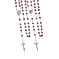 Różaniec - szkło - 6 mm - marmurek - medalik pod indywidualną wklejkę żywiczną - produkt personalizowany - JS R293-2-0 - Dewocjonalia P.H. Jakóbczak - Katolicki sklep liturgiczny i hurtownia