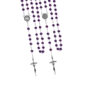 Różaniec - szkło - 6 mm - marmurek - medalik pod indywidualną wklejkę żywiczną - produkt personalizowany - JS R293-2-0 - Dewocjonalia P.H. Jakóbczak - Katolicki sklep liturgiczny i hurtownia