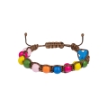 Bransoletka - dziesiątek różańca - drewno - Kids - mix kolorów - JS BC506 - Dewocjonalia P.H. Jakóbczak - Katolicki sklep liturgiczny i hurtownia