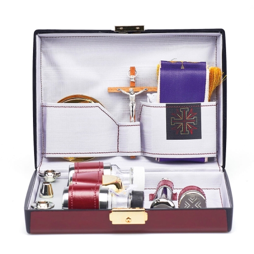 Bursa zamszowa z wyposażeniem liturgicznym - AMR 910 - Dewocjonalia P.H. Jakóbczak - Katolicki sklep liturgiczny i hurtownia