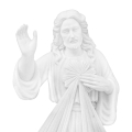 Figura - marmur - Jezus Miłosierny - 80 cm - JS MS08-80 - Dewocjonalia P.H. Jakóbczak - Katolicki sklep liturgiczny i hurtownia