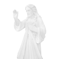 Figura - marmur - Jezus Miłosierny - 80 cm - JS MS08-80 - Dewocjonalia P.H. Jakóbczak - Katolicki sklep liturgiczny i hurtownia