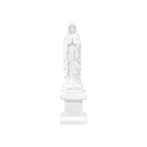 Figura - marmur - Matka Boża Różańcowa - 80 cm - JS MS02-80 - Dewocjonalia P.H. Jakóbczak - Katolicki sklep liturgiczny i hurtownia