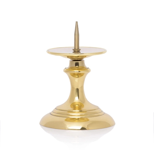 Lichtarz - mosiądz - 12 cm - JS JAK-1009 - Dewocjonalia P.H. Jakóbczak - Katolicki sklep liturgiczny i hurtownia