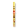 Świeca paschalna, paschał z tworzywa 110/90, żółty - XP110/90z - Dewocjonalia P.H. Jakóbczak - Katolicki sklep liturgiczny i hurtownia