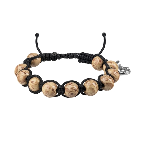 Bransoletka - dziesiątek różańca - medalik pod indywidualną wklejkę żywiczną - produkt personalizowany - JS BC601 - Dewocjonalia P.H. Jakóbczak - Katolicki sklep liturgiczny i hurtownia