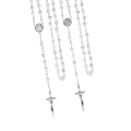Różaniec - szkło - 6 mm - marmurek - medalik pod indywidualną wklejkę żywiczną - produkt personalizowany - JS R308-2-0 - Dewocjonalia P.H. Jakóbczak - Katolicki sklep liturgiczny i hurtownia
