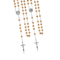 Różaniec - szkło - 6 mm - marmurek - medalik pod indywidualną wklejkę żywiczną - produkt personalizowany - JS R308-2-0 - Dewocjonalia P.H. Jakóbczak - Katolicki sklep liturgiczny i hurtownia