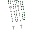 Różaniec - szkło - 6 mm - marmurek - medalik pod indywidualną wklejkę żywiczną - produkt personalizowany - JS R308-2-0 - Dewocjonalia P.H. Jakóbczak - Katolicki sklep liturgiczny i hurtownia