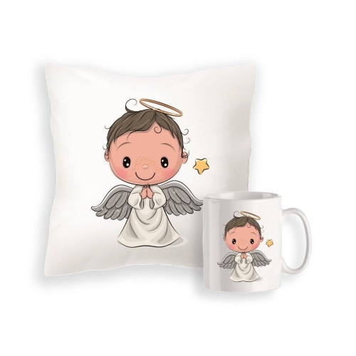 zestaw5.jpg Zestaw poduszka + kubek - aniołek chłopiec 5