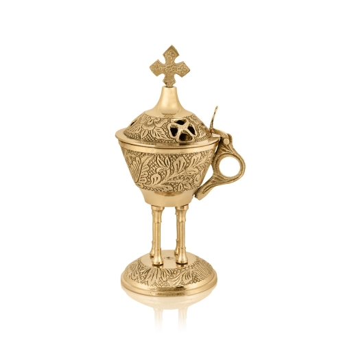 Kadzielnica mosiężna - JS PO-37 - Dewocjonalia P.H. Jakóbczak - Katolicki sklep liturgiczny i hurtownia