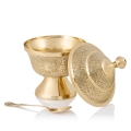 Łódka - łyżeczka - mosiądz - JS P165C - Dewocjonalia P.H. Jakóbczak - Katolicki sklep liturgiczny i hurtownia