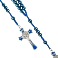 Różaniec - hematyt - 8 mm - św. Benedykt - Ematite - JS R345-14 - Dewocjonalia P.H. Jakóbczak - Katolicki sklep liturgiczny i hurtownia