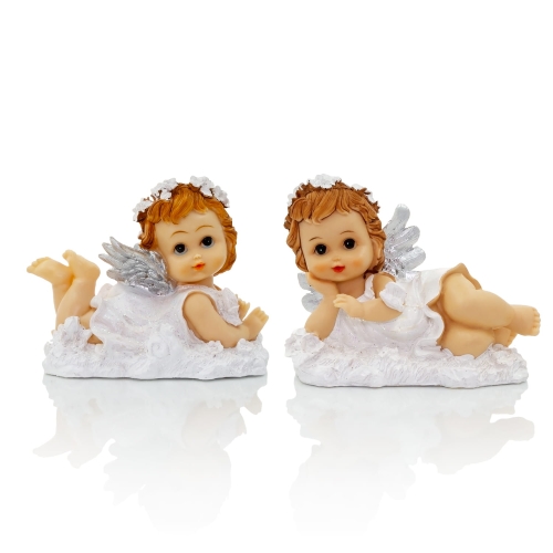 Aniołek - leżący - 14 cm - JS XQ760061B-0 - Dewocjonalia P.H. Jakóbczak - Katolicki sklep liturgiczny i hurtownia