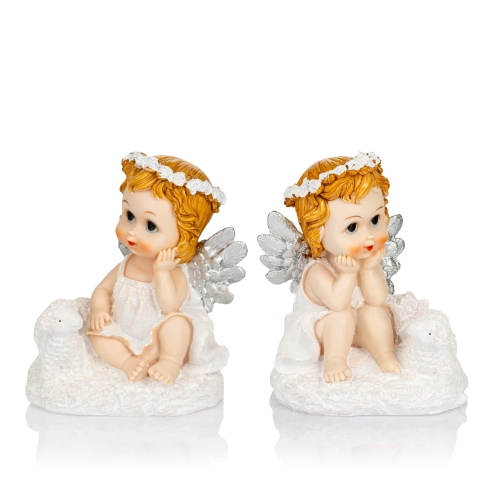 Figurka - aniołek - 17 cm - JS XQ760059B-0 - Dewocjonalia P.H. Jakóbczak - Katolicki sklep liturgiczny i hurtownia