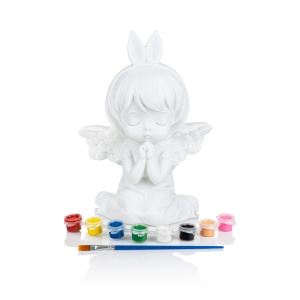 Aniołek - modlitwa - skarbonka - farbki - DIY