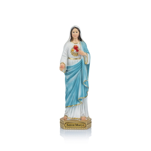 Figurka - Serce Maryi - 15 cm - JS HY72470-1A - Dewocjonalia P.H. Jakóbczak - Katolicki sklep liturgiczny i hurtownia