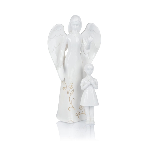 Anioł Stróż - 18,5 cm - dziewczynka - JS KWA20026 - Dewocjonalia P.H. Jakóbczak - Katolicki sklep liturgiczny i hurtownia